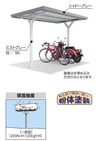 イナバ　中央柱　直線屋根 基本棟 一般型 BYX-29