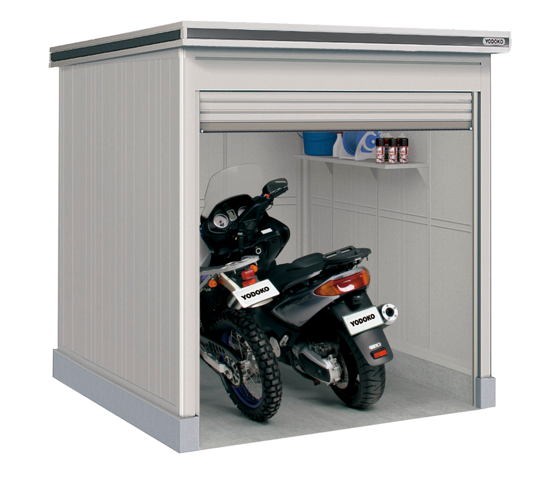 ヨド物置　バイク置場　LODU-2225HD　土間タイプ(豪雪型)　《基本棟》